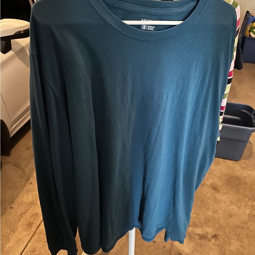 Arizona Jean Company Teal Long Sleeve Shirt